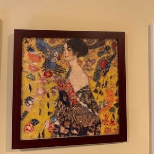 Handmade Diamond ART Gustav Klimt “Lady with Fan”